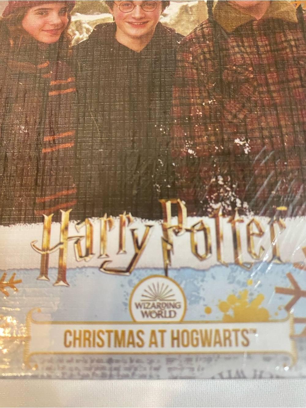 Warner Bros. Harry Potter Christmas at Hogwarts Plaque - Red & Gold Accents
